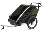 THULE CHARIOT CAB 2 Kinderanhänger / cypress green-black