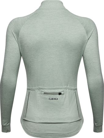 NEW ROAD Damen-Gravel-Langarmtrikot / hedge green heather / L