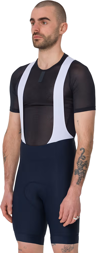 CORE Herren-Trägerhose / dark navy/white / L