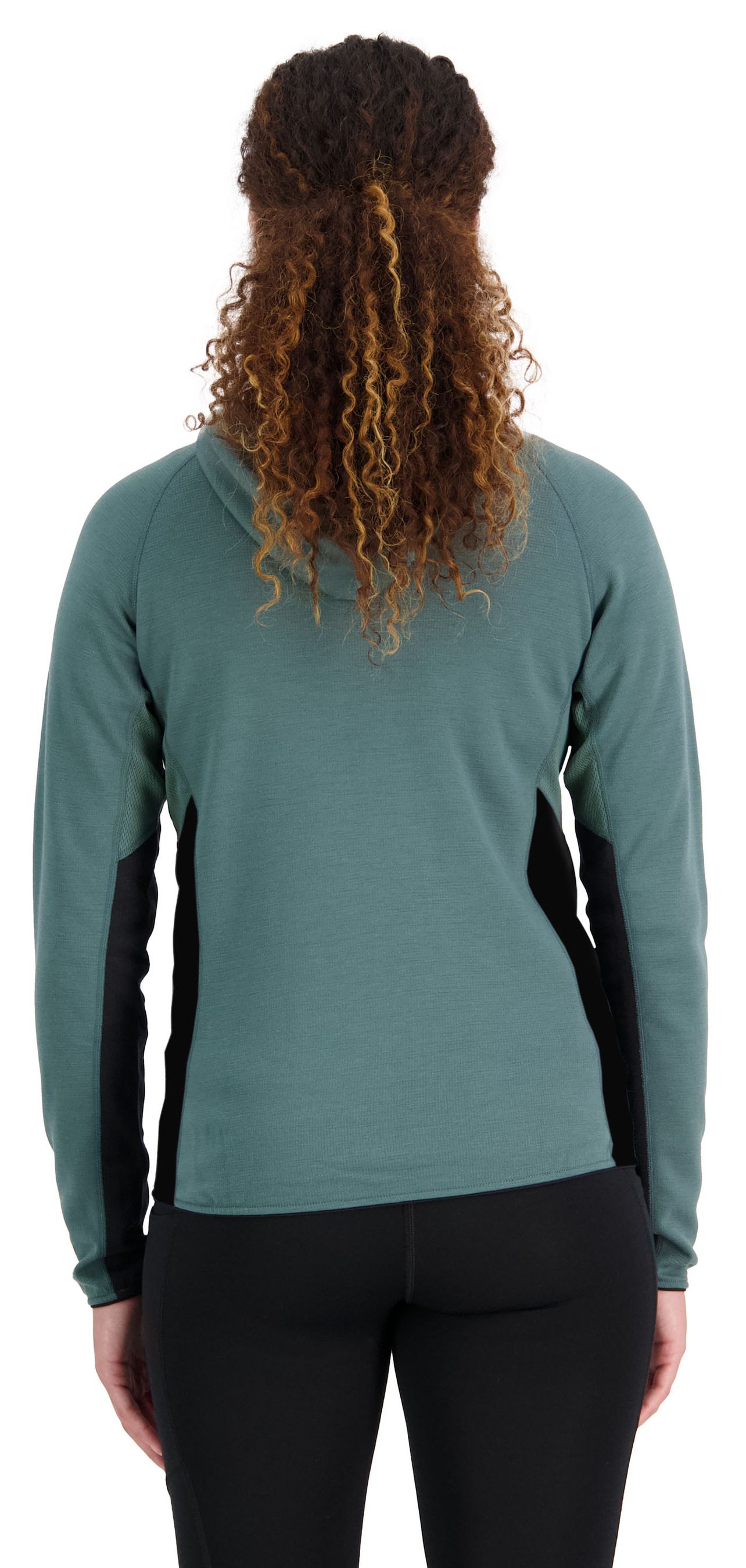 APPROACH Damen-Merino-Kapuzenjacke / burnt sage / XS