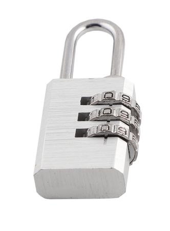 VORHÄNGESCHLOSS mit Code / silber