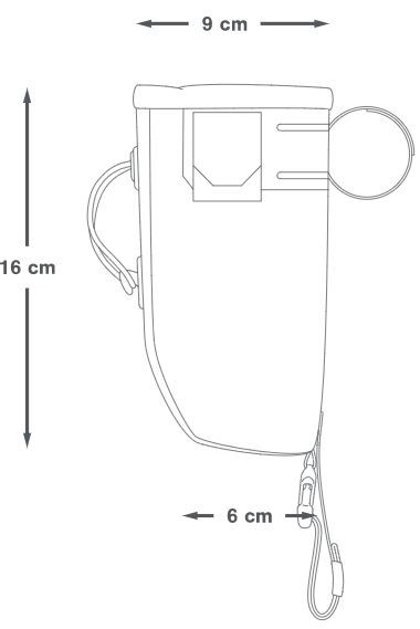 BACKCOUNTRY FOOD POUCH 0.8L / grau / 0.8L
