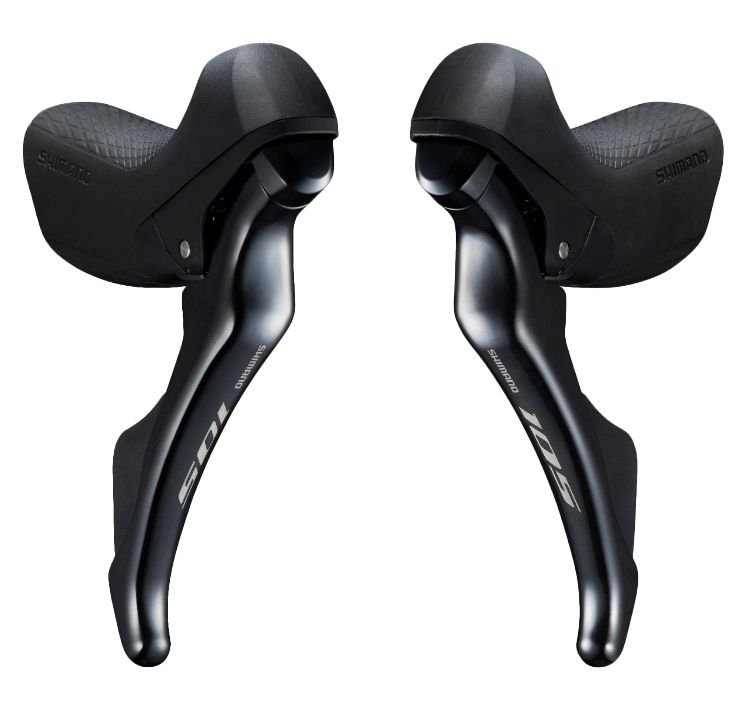 SHIMANO 105 R7000 Brems-/Schal / schwarz / Paar, 2x11, mit Kabel + Hülle