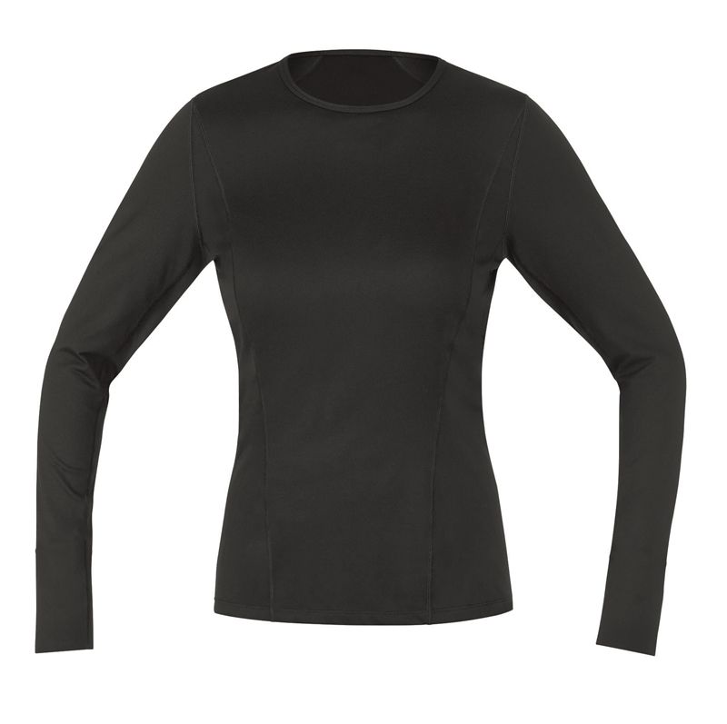 M BASE LAYER THERMO Damen-Langarmshirt / schwarz / 34