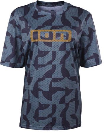 IONIC MESH AOP Unisex-Kurzarmshirt / sage grey / XXS