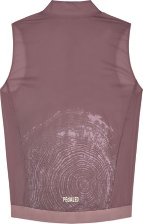 ODYSSEY HIGH VISIBILITY Herren-Gravel-Windweste / burgundy / M