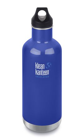 CLASSIC Edelstahlflasche / blau / 1L, sport cap 3.0