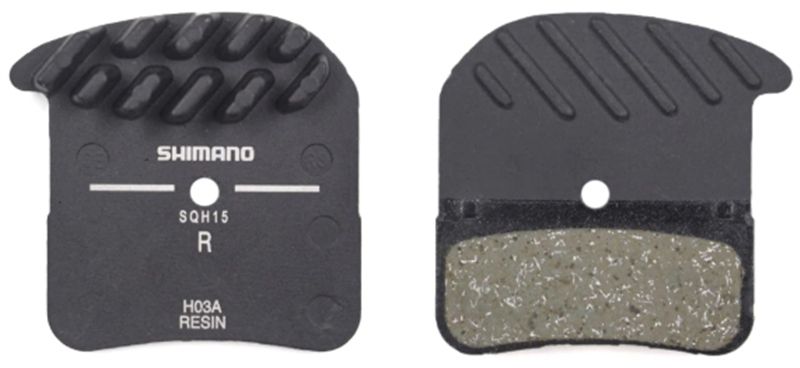 H03A Ice-Tec Bremsbelag für 4-Kolbenbremsen bis Jg. 2018, Resin/Trägerplatte Alu mit Kühllamellen