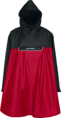 VALERO Unisex-Regenponcho / red/black / S