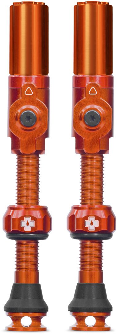 Tubeless Valves Big Bore Hybrid / Orange / 75 mm
