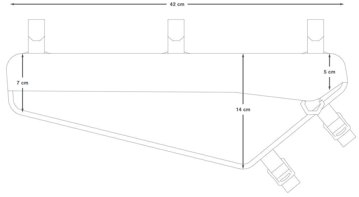 RACING FRAME PACK Rahmentasche (4L) / black / 4 L