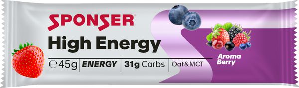 High Energy Bar, Display (30 x 45 g) / Berry