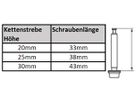 Road BRM FM Befestigungsschraube / schwarz / 35mm Rahmen (48mm)