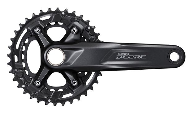 Kettenradgarnitur Deore FC-M4100 Double 10-Gang / schwarz / 170 mm, 51.8 mm