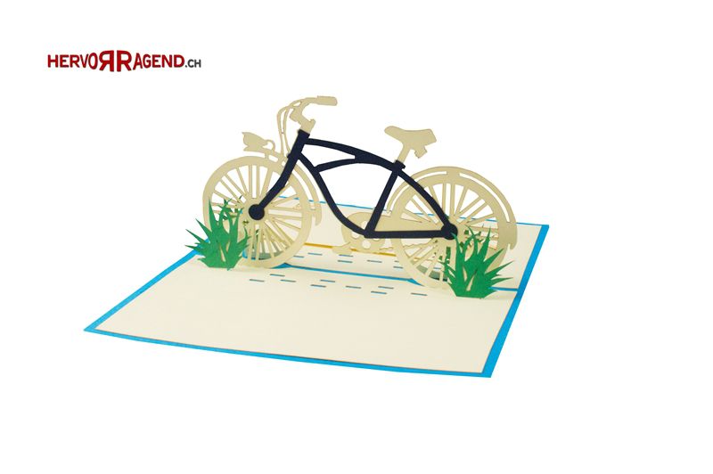 3D-Grusskarte Velo