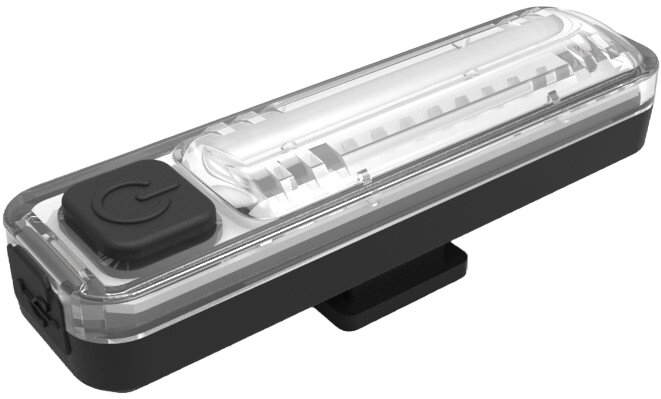 Scheinwerfer Acrux USB mit Halter / schwarz