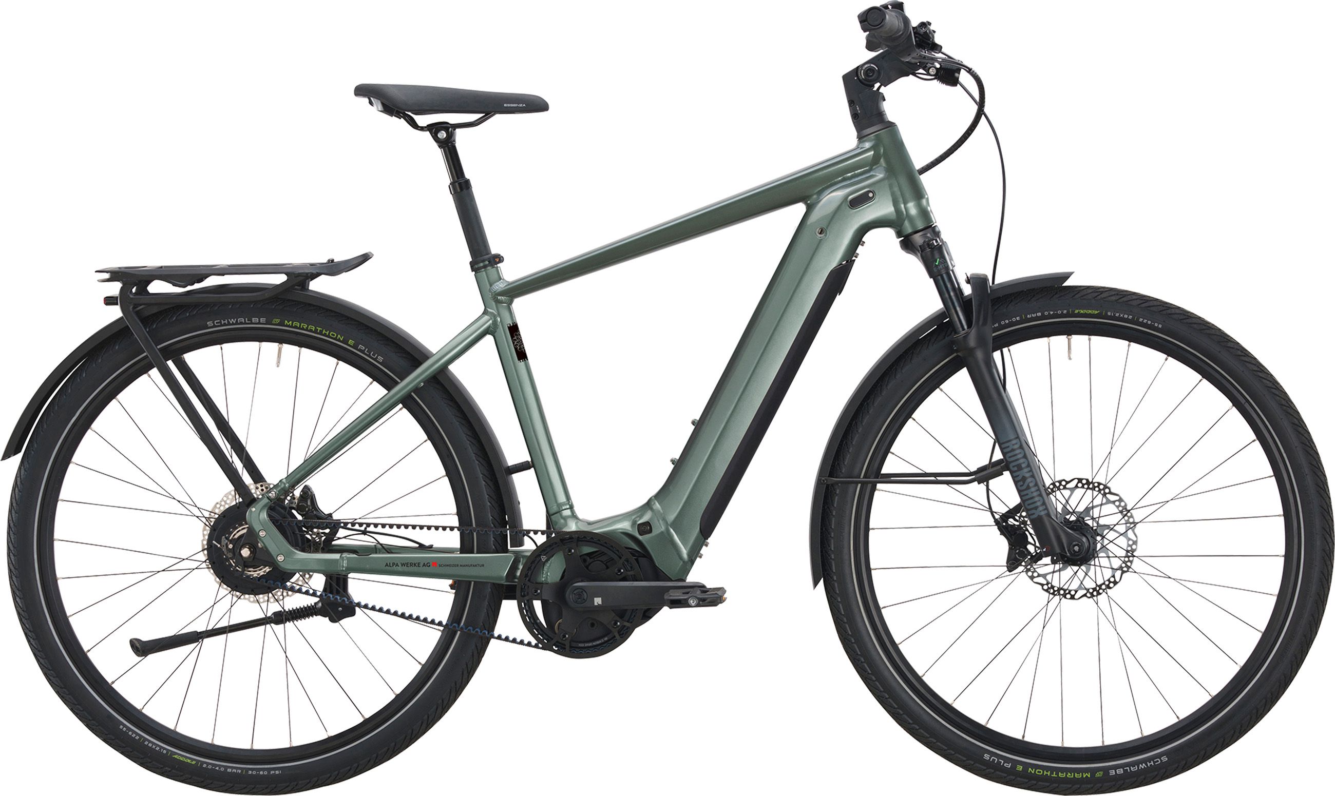 ENJOY GT 8 E-City- und Alltagsvelo / D. Green glanz pure / 56cm
