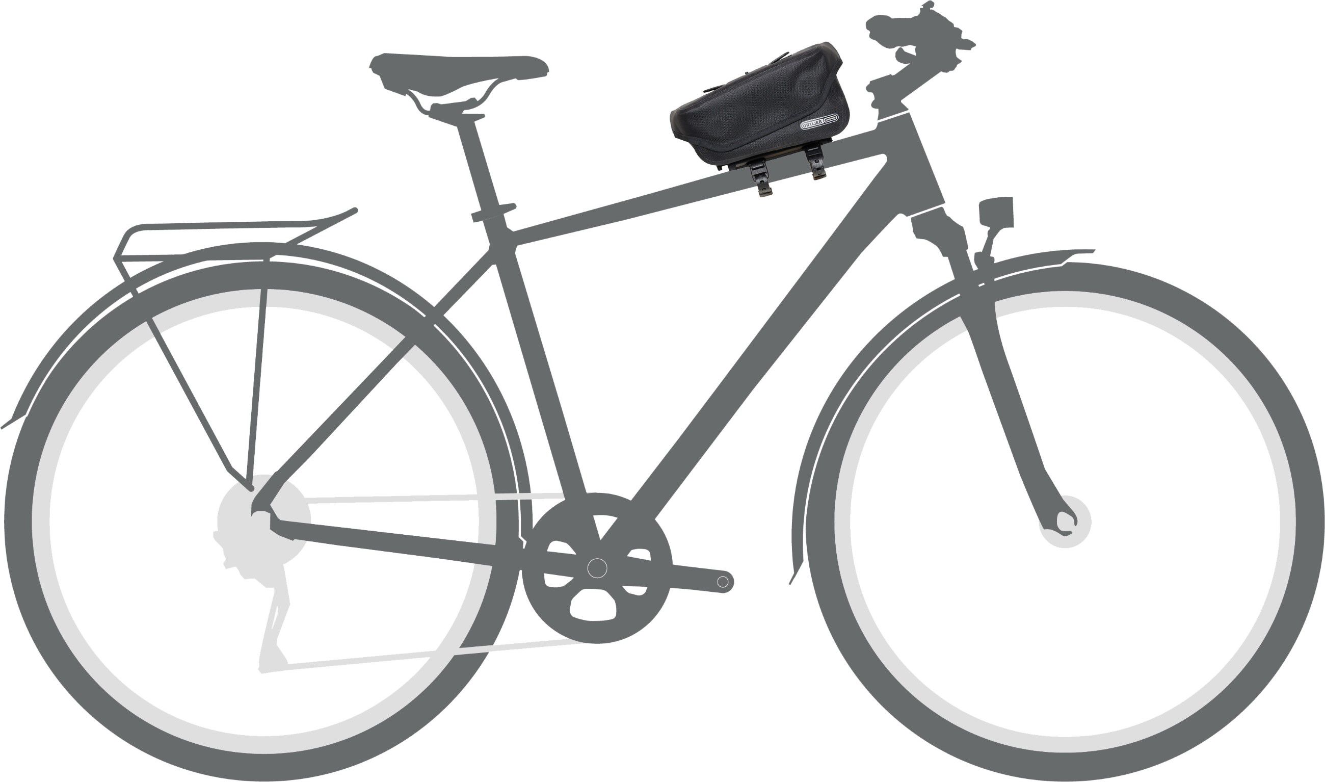 TOPTUBE-BAG Oberrohrtasche / black matt / 1.5 L