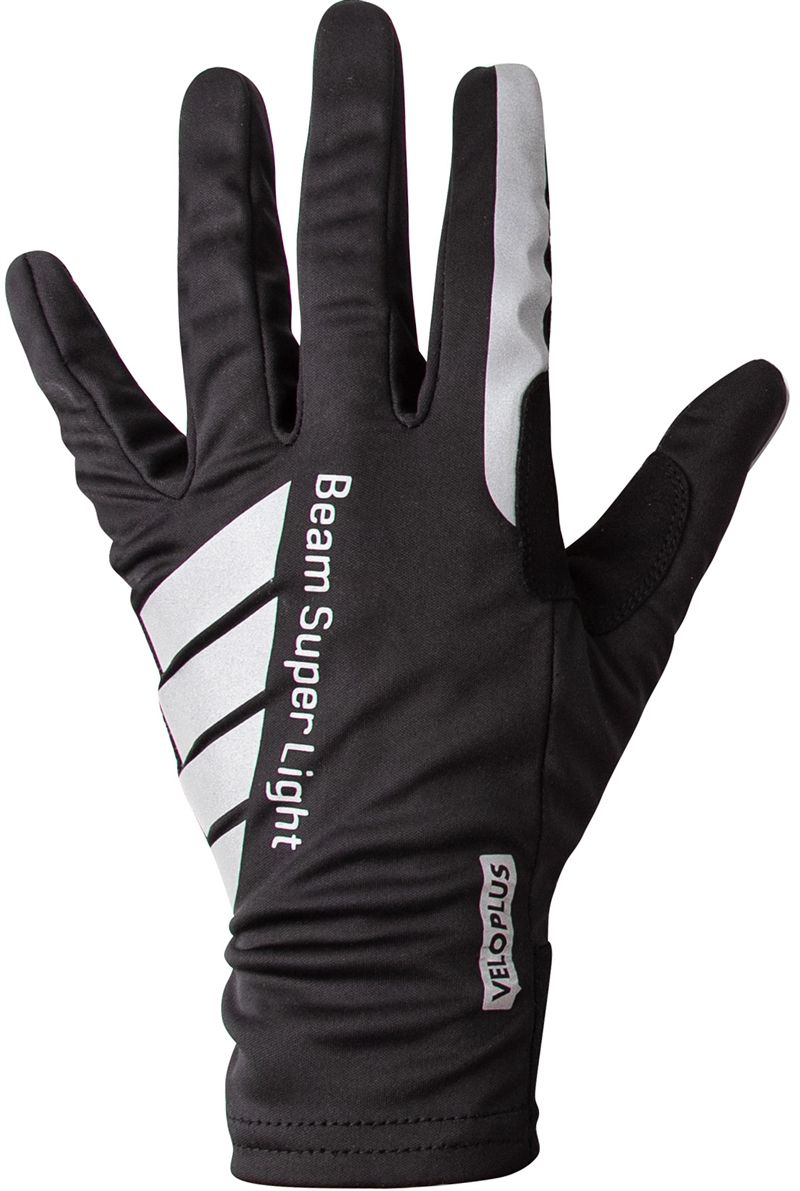 BEAM SUPER LIGHT reflektierende Unisex-Softshellhandschuhe / schwarz / XS