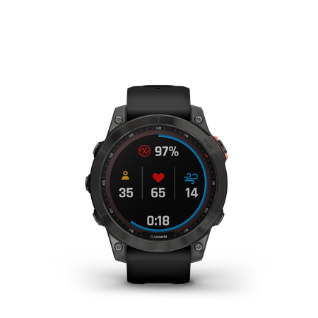 FENIX 7 SOLAR Multisportuhr 47mm / schiefergrau mit schwarzem armband