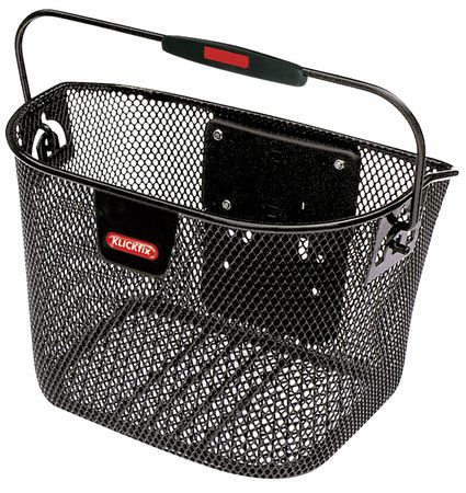 LUGANO MINI engmaschiger Lenkerkorb / schwarz