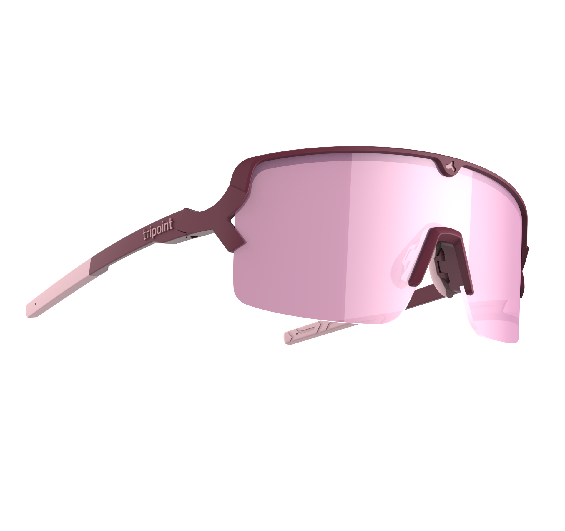 LAKE PRESPA SMALL Sportbrille / matt burgundy/brown pink multi