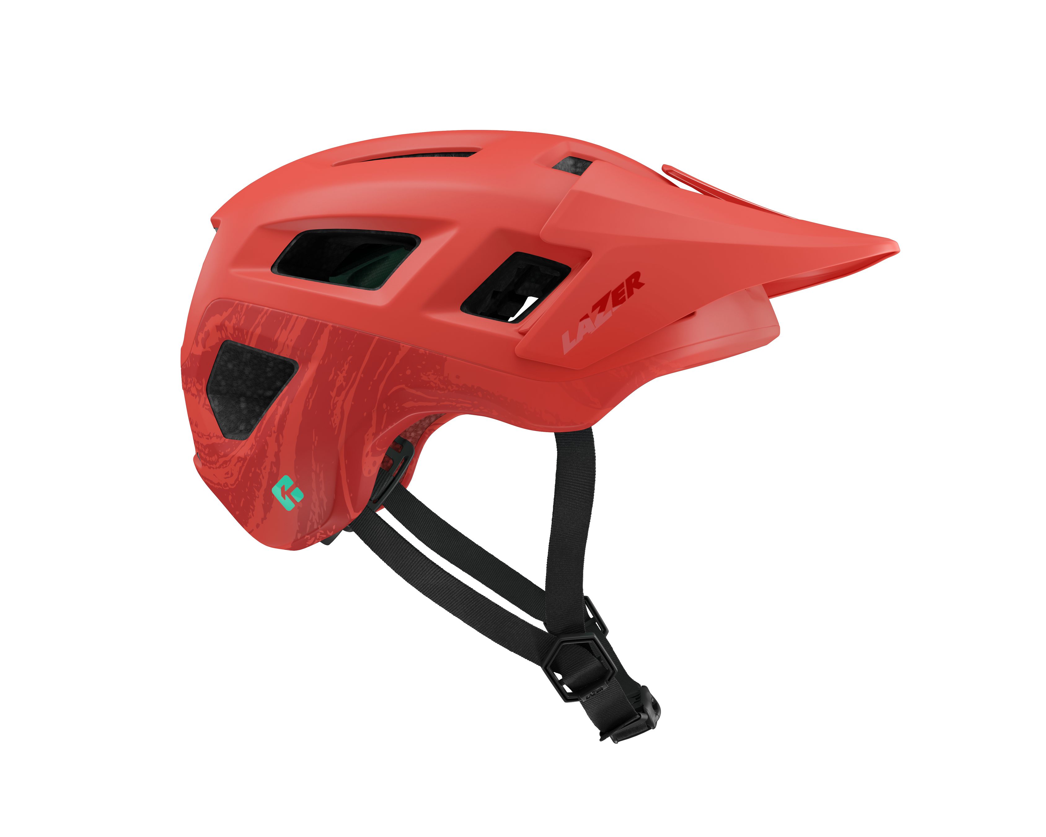 LAZER Unisex MTB Coyote KinetiCore Helm / matte tangerine / L
