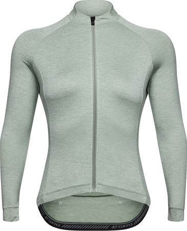 NEW ROAD Damen-Gravel-Langarmtrikot / hedge green heather / L