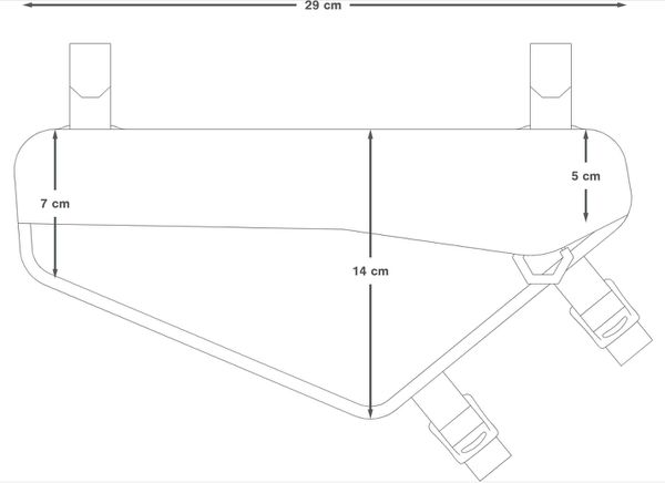 RACING FRAME PACK 2.4L Rahmentasche / black / 2.4L