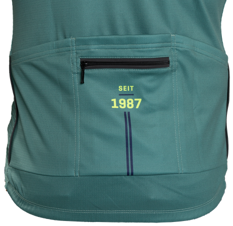 1987 TEAM Herren-Kurzarmtrikot / pinegrün / L
