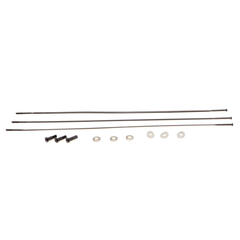 Spoke and Nipple 276mm CX-Ray Straight Pull Qty 3 / black