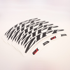 Wheel Decal Set Zipp 404 for one wheel matte black / black