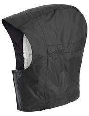 DROP Unisex-Regenkapuze / schwarz / M/L