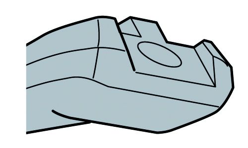 Schalthebel-Adapter XTR SM-SL98 2013 / Schwarz, Silber / links