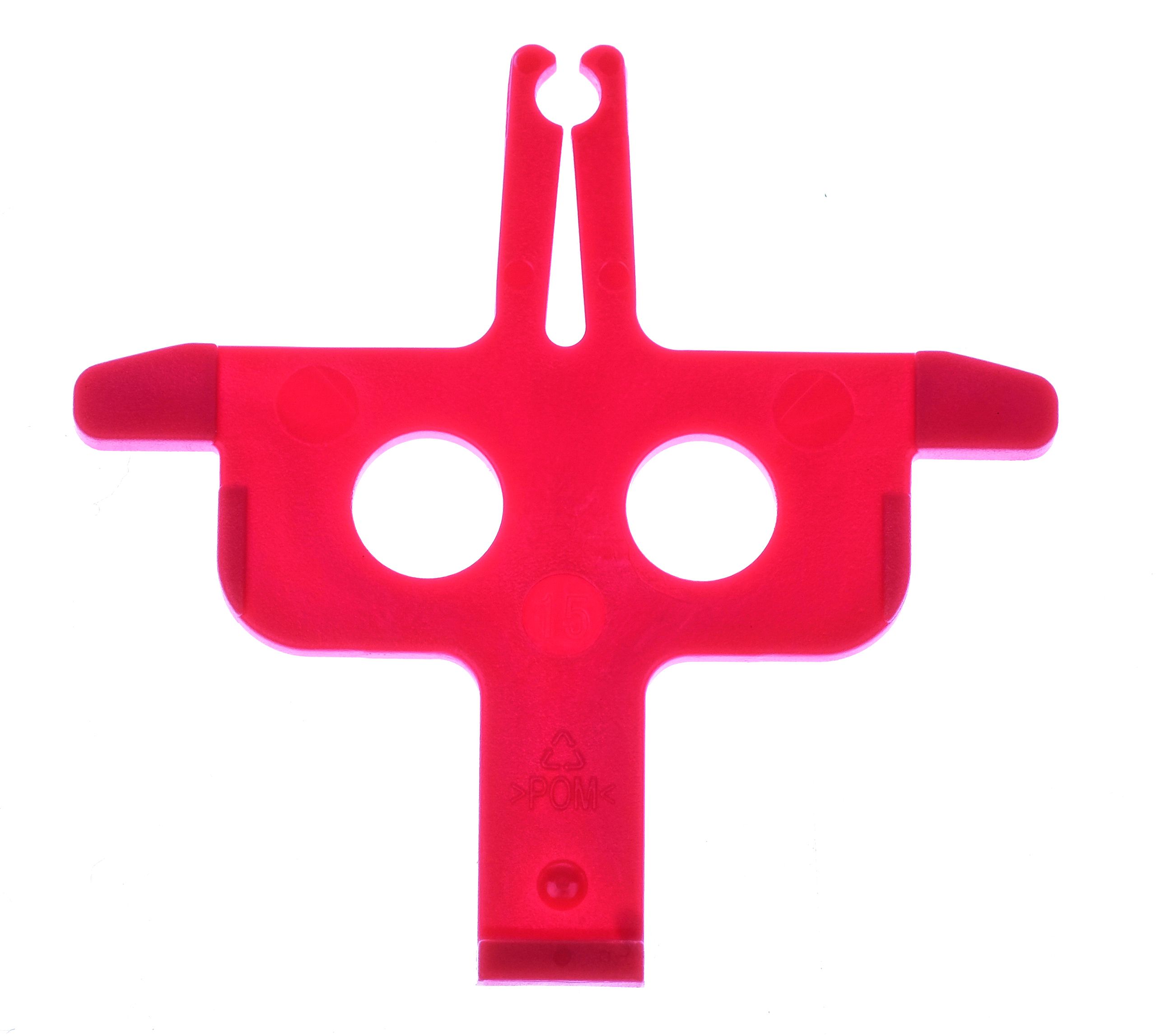 Bremsbelag-Distanzstück / rot