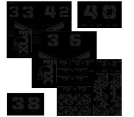 Decal 21 Custom Fork & Shock / Stealth Black