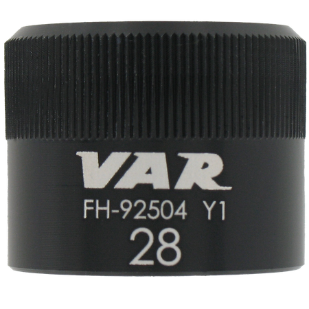 Steckschlüssel 6-Kant schwarz / schwarz / 28 mm