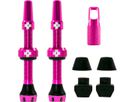 V2 Tubeless Ventil Kit / Pink / 44 mm