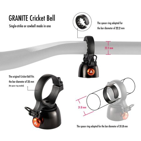 CRICKET BELL 2in1 Glocke / schwarz