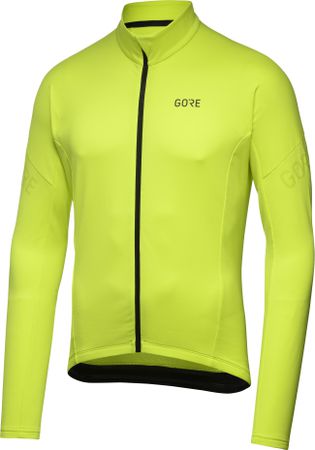 C3 THERMO Herren-Thermo-Langarmtrikot / neon yellow / M