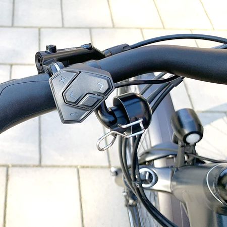 E-BIKE Glocke Linksmontage / schwarz