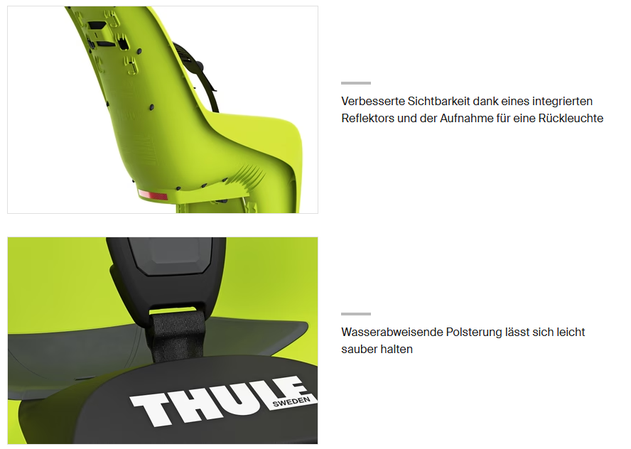 RIDEALONG LITE 2 Kindersitz / zen lime / Max. Kindergewicht 22kg