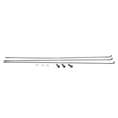 Spoke and Nipple 280mm D-Light J-Bend Qty 3 / black