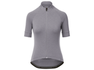 NEW ROAD Damen-Gravel-Kurzarmtrikot / sharkskin heather / M