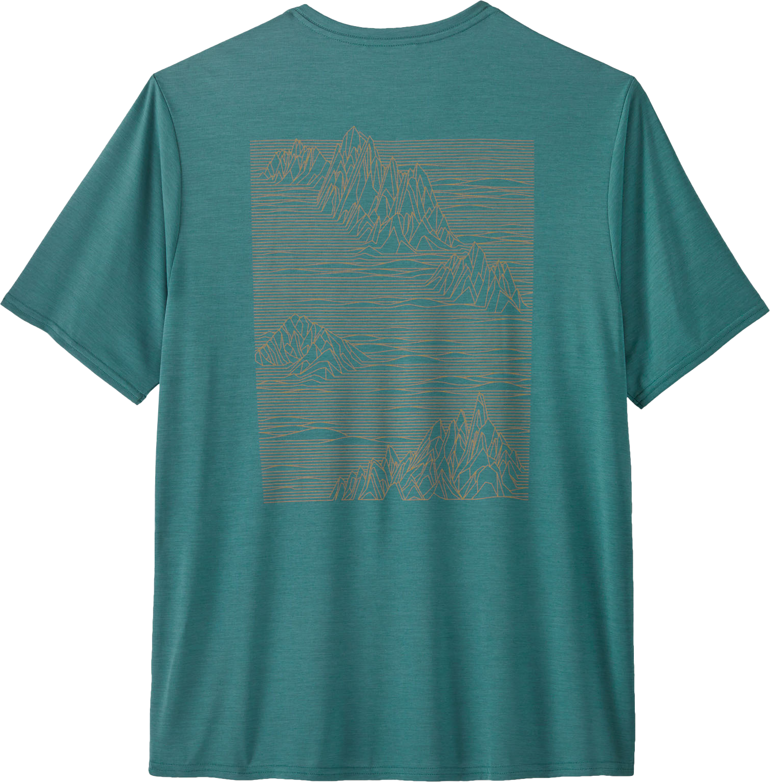 CAP COOL Herren-Kurzarmshirt / strataspire: wetland blue x-dye / M