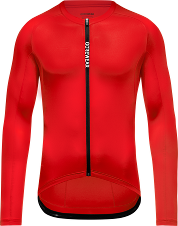 SPINSHIFT Herren-Langarmtrikot / lab red / S