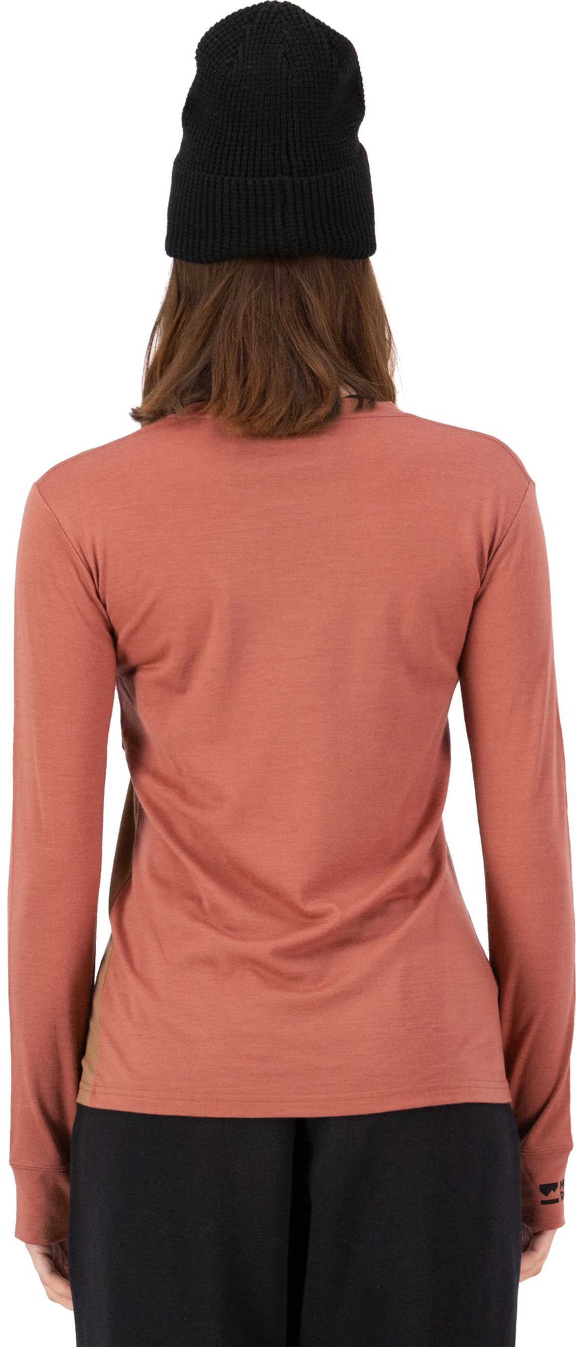 YOTEI BF Damen-Merino-Langarmshirt / canyon rose/toffee / XL