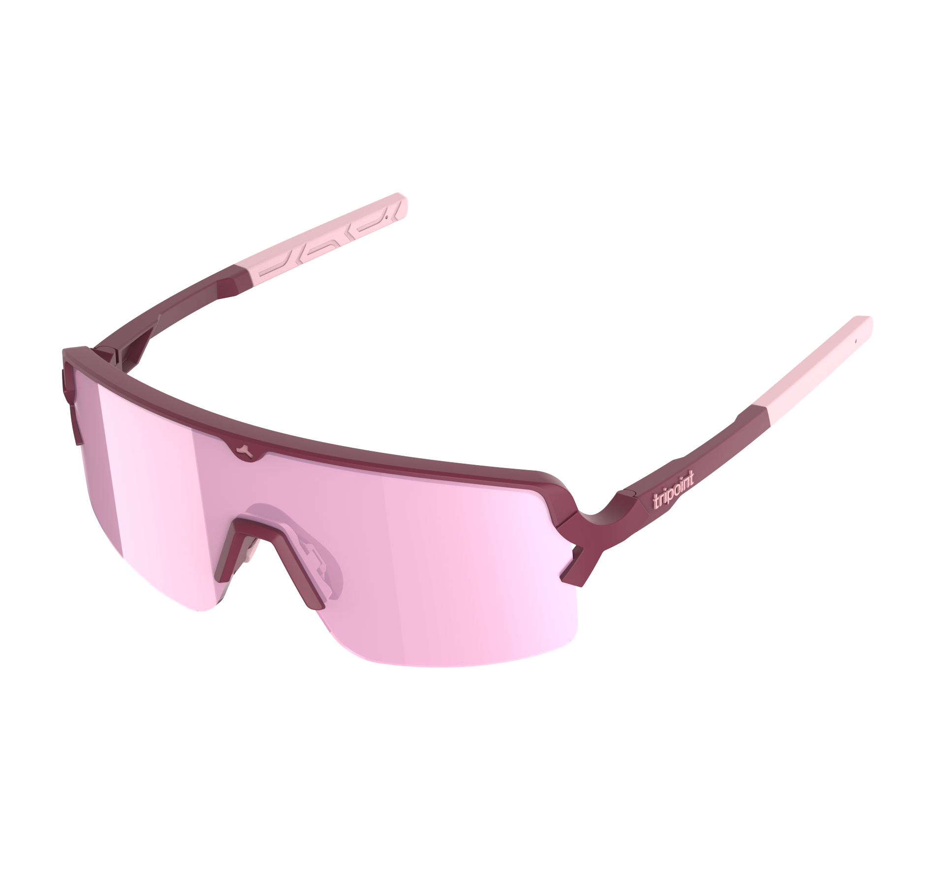 LAKE PRESPA SMALL Sportbrille / matt burgundy/brown pink multi