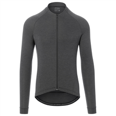 NEW ROAD Herren-Gravel-Langarmtrikot / charcoal heather / XL