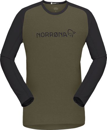 FJØRÅ  EQUALISER Herren-Langarmshirt / olive night / M